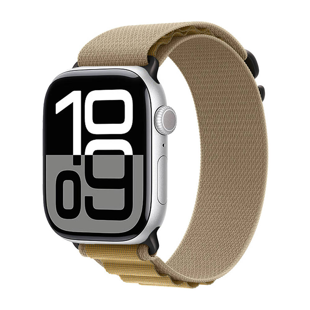 Apple Watch 10 46mm Zore KRD-74 Hasır Kordon - 3