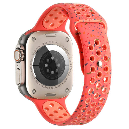 Apple Watch 38mm Kordon Yeni Seri 2023 KRD-02 Silikon Strap Kayış - 2