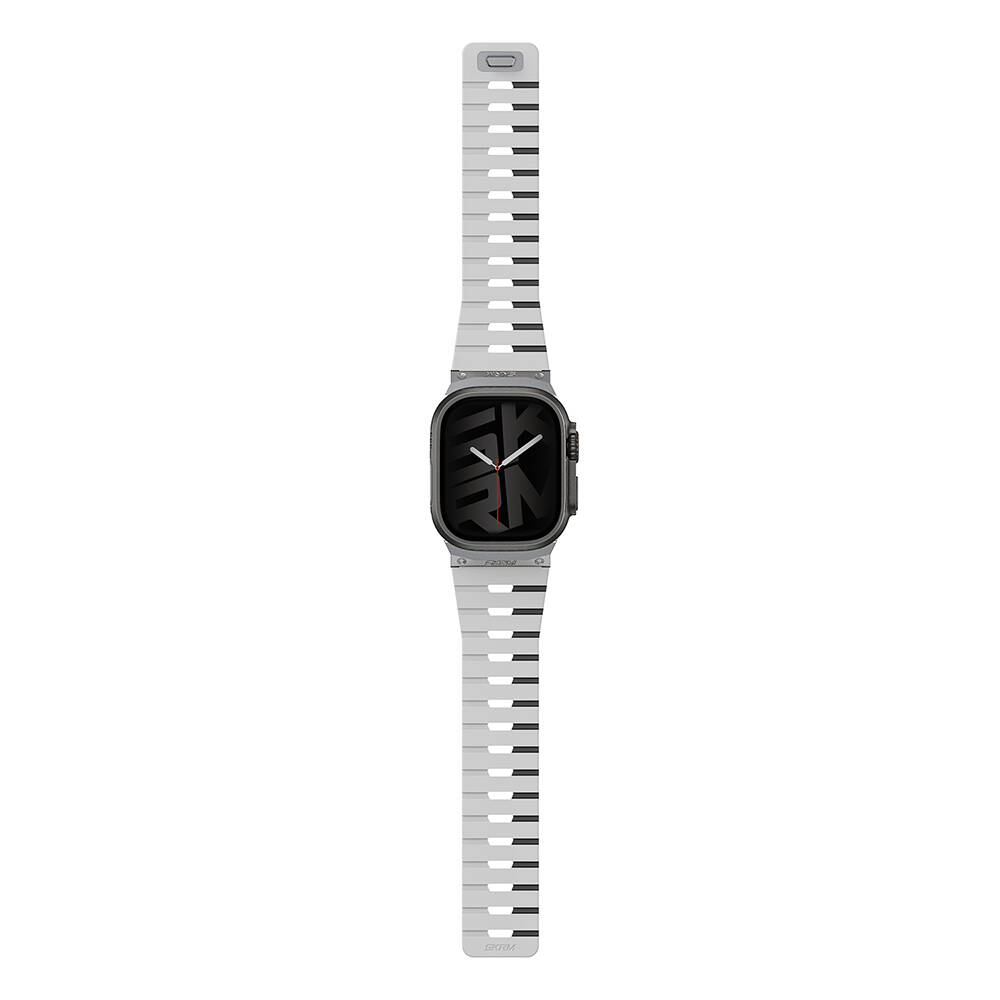 Apple Watch 42mm Skinarma Gemini Serisi TPU Magnetik Silikon Kordon - 10