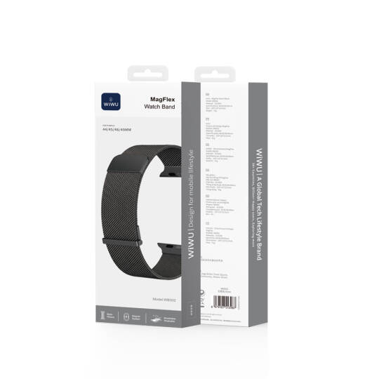 Apple Watch 42mm Wiwu MagFlex Secure Serisi Metal Kordon - 12