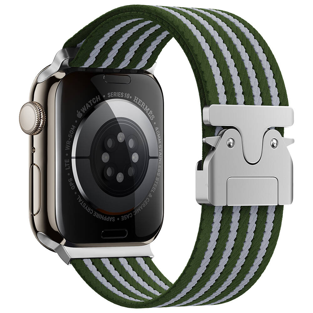 Apple Watch 42mm Zore KRD-133 Naylon Kumaş Hasır Örgülü Kordon - 4