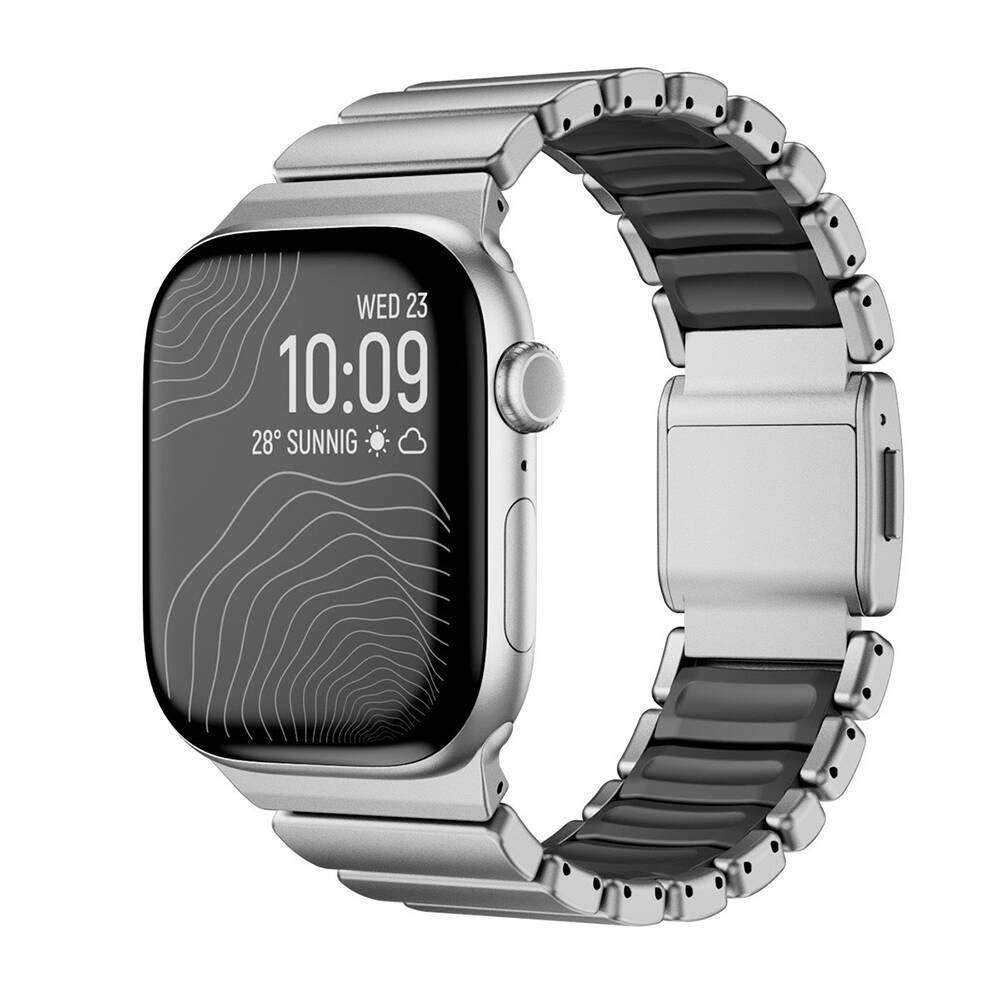 Apple Watch 42mm Zore KRD-151 Metal Silikon Kordon - 5