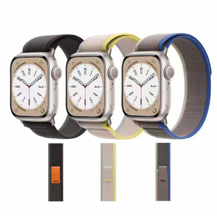 Apple Watch 42mm Zore KRD-77 Hasır Kordon - 4
