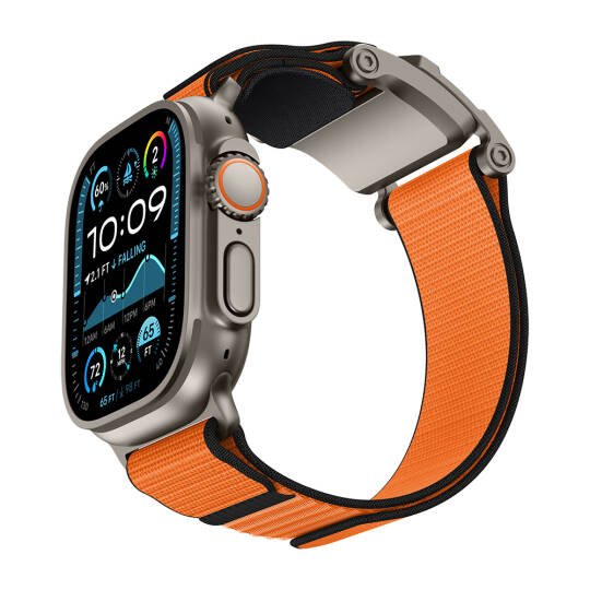 Apple Watch 44mm Mohseven iWatch Mecha Sport Hasır Kordon - 24