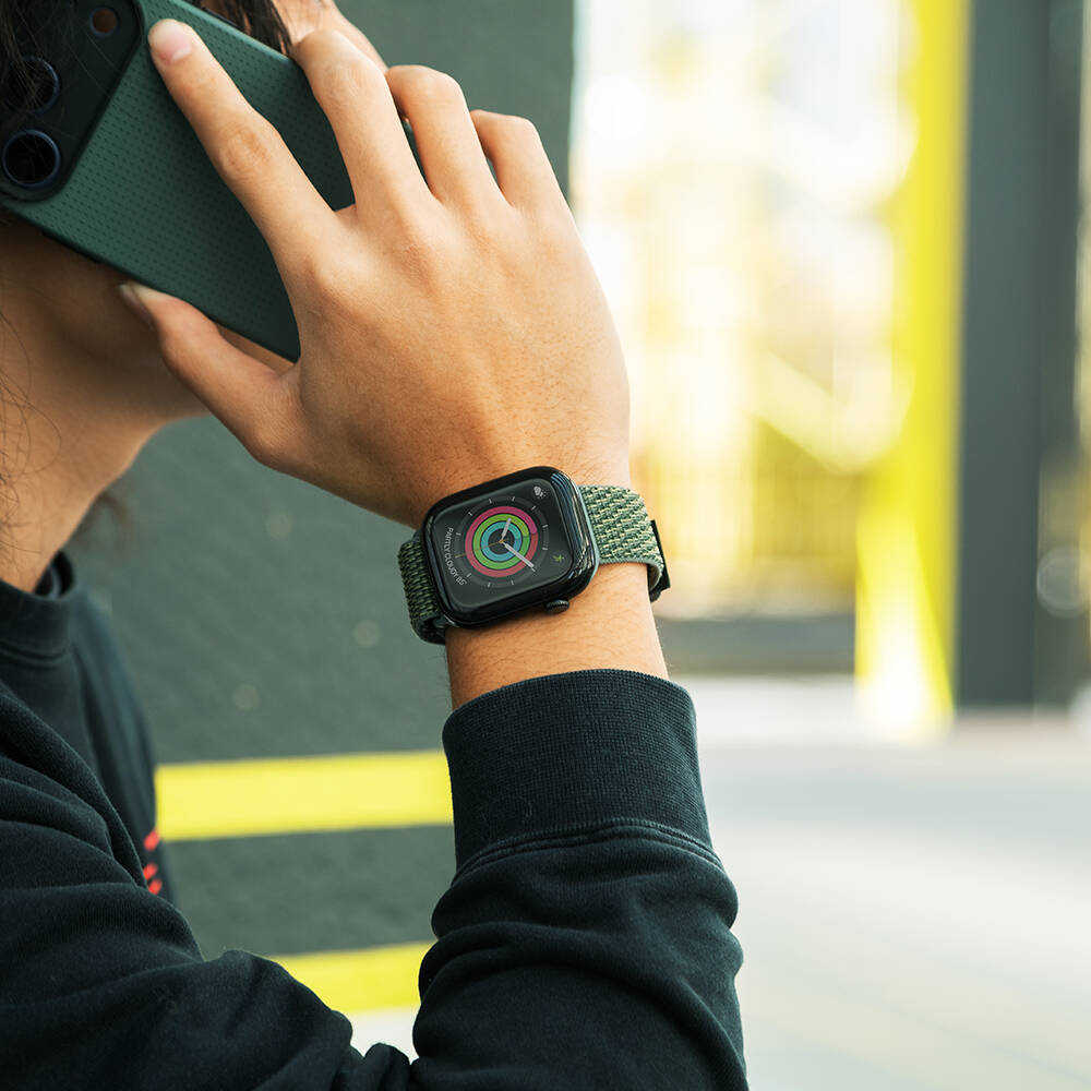 Apple Watch 44mm Native Union Active Watch Loop Serisi Hasır Kordon - 5