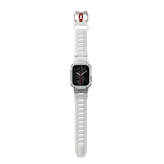 Apple Watch 44mm Skinarma Mecha 2in1 TPU Kasa Koruyucu + Silikon Kordon - 7