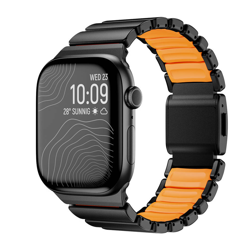 Apple Watch 44mm Zore KRD-151 Metal Silikon Kordon - 7