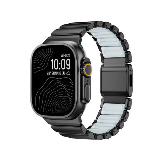 Apple Watch 44mm Zore KRD-151 Metal Silikon Kordon - 6