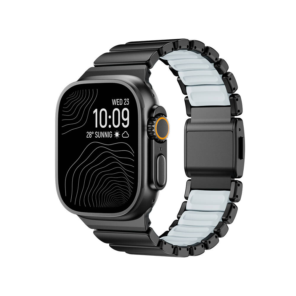 Apple Watch 44mm Zore KRD-151 Metal Silikon Kordon - 6