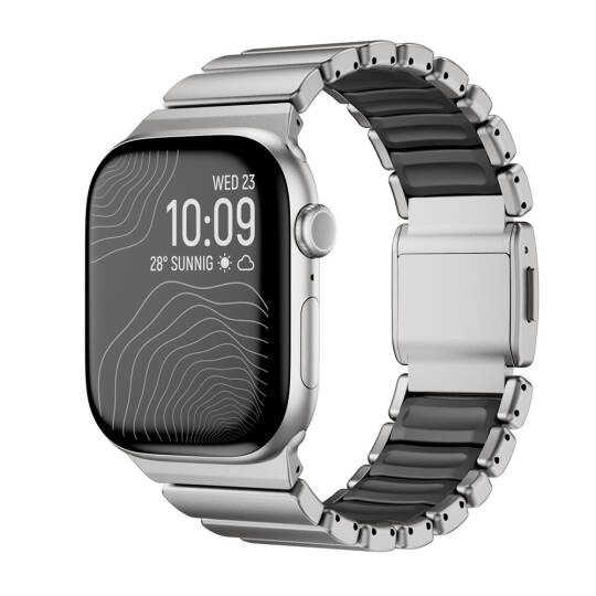 Apple Watch 44mm Zore KRD-151 Metal Silikon Kordon - 5