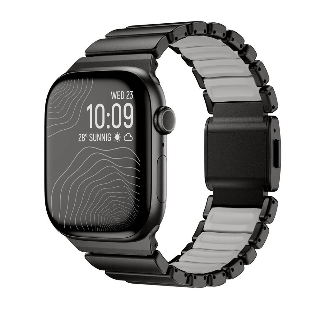 Apple Watch 44mm Zore KRD-151 Metal Silikon Kordon - 2
