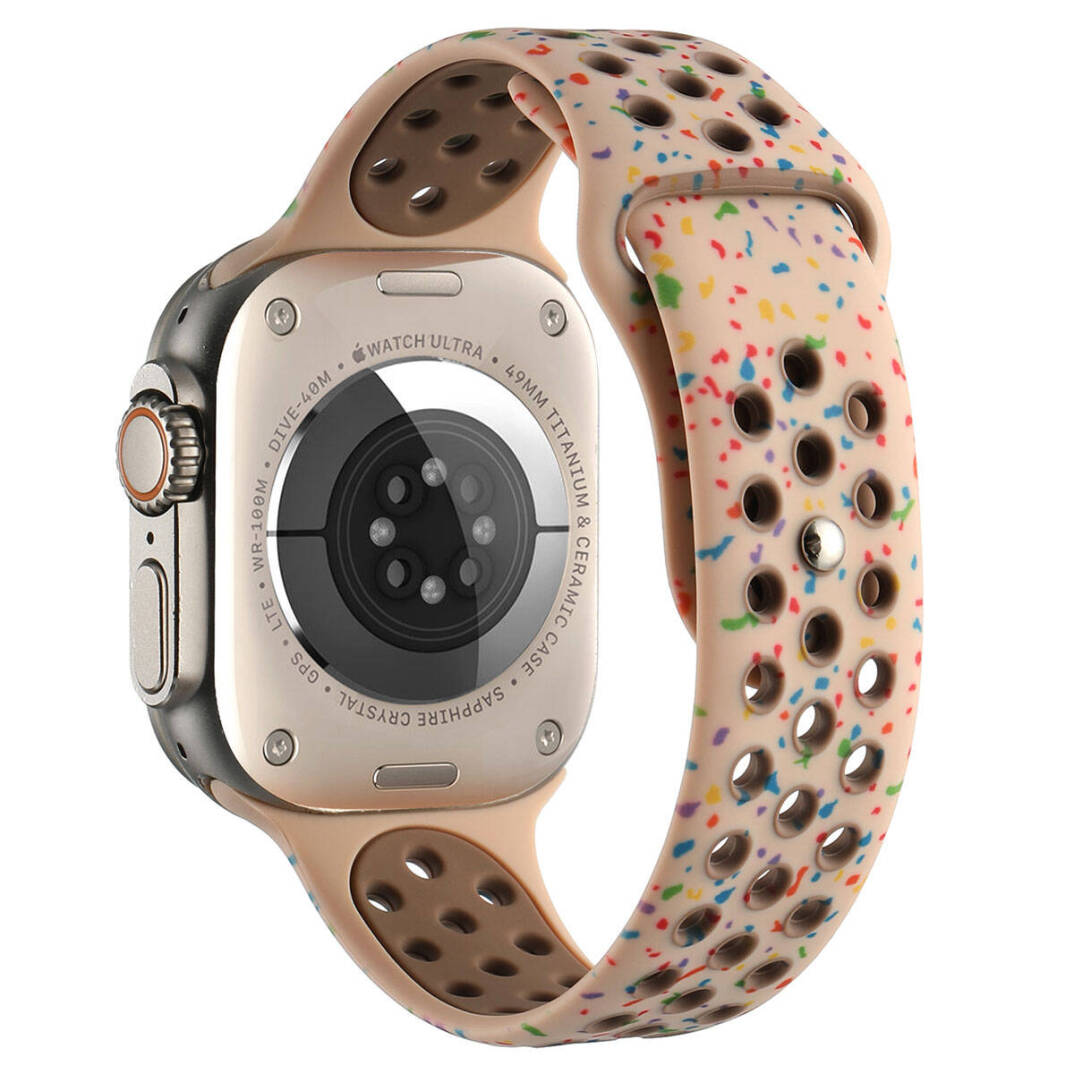 Apple Watch 7 41mm Kordon Yeni Seri 2023 KRD-02 Silikon Strap Kayış - 7