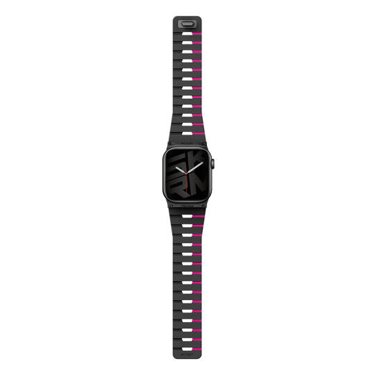 Apple Watch 7 41mm Skinarma Gemini Serisi TPU Magnetik Silikon Kordon - 7