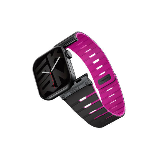 Apple Watch 7 41mm Skinarma Gemini Serisi TPU Magnetik Silikon Kordon - 2