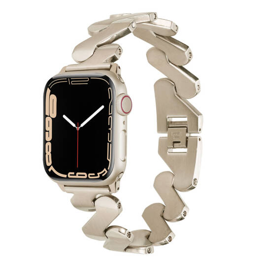 ​​​Apple Watch 7 45mm Kordon KRD-80 Metal Strap Kayış - 3