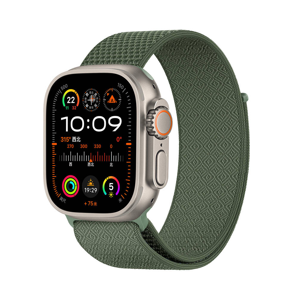 Apple Watch 7 45mm Kordon Wiwu WB501 CloudFlex Serisi Hasır Örgü Strap Kayış - 6