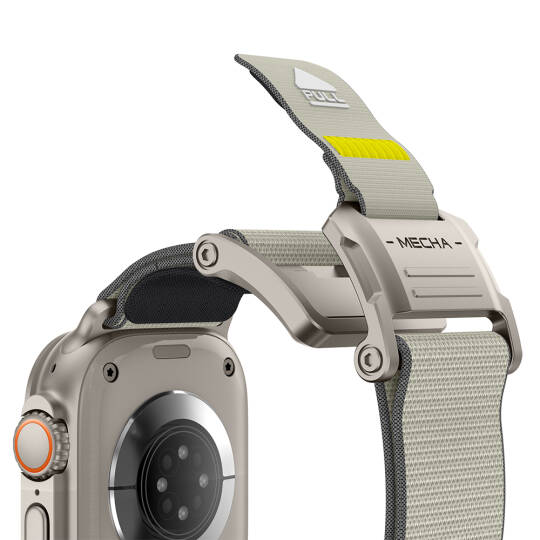 Apple Watch 7 45mm Mohseven iWatch Mecha Sport Hasır Kordon - 26