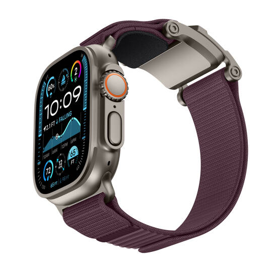 Apple Watch 7 45mm Mohseven iWatch Mecha Sport Hasır Kordon - 12