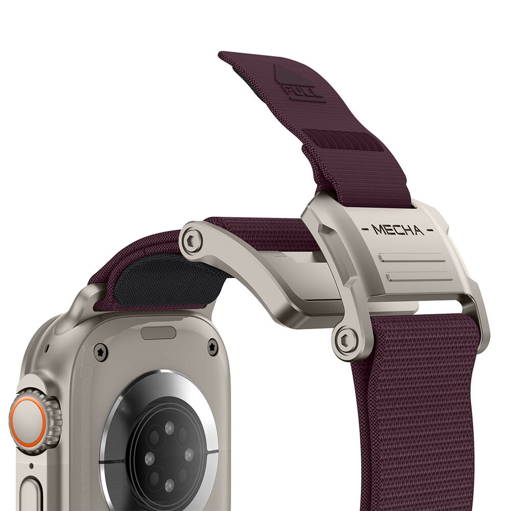 Apple Watch 7 45mm Mohseven iWatch Mecha Sport Hasır Kordon - 14