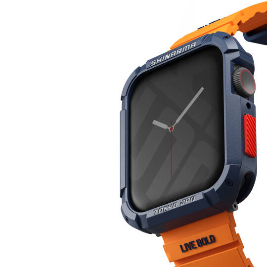 Apple Watch 7 45mm SkinArma Kurono Buzlu Tasarım Sert PC Kasa Koruyucu - 12