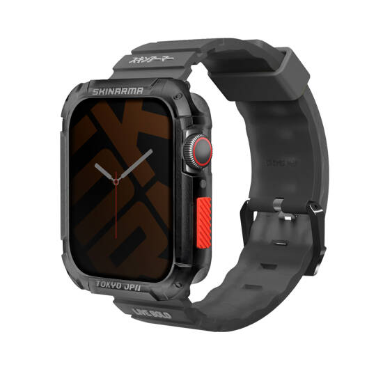 Apple Watch 7 45mm SkinArma Kurono Sert PC Kasa Koruyucu + Shokku Silikon Kordon - 2