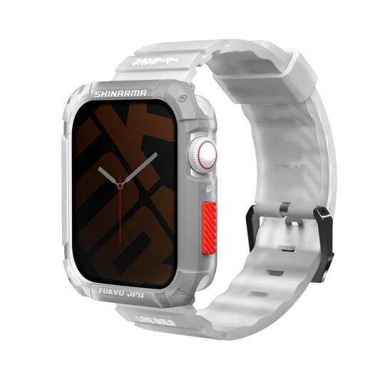 Apple Watch 7 45mm SkinArma Kurono Sert PC Kasa Koruyucu + Shokku Silikon Kordon