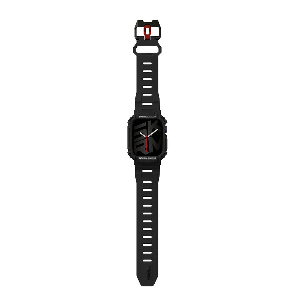 Apple Watch 7 45mm Skinarma Mecha 2in1 TPU Kasa Koruyucu + Silikon Kordon - 11