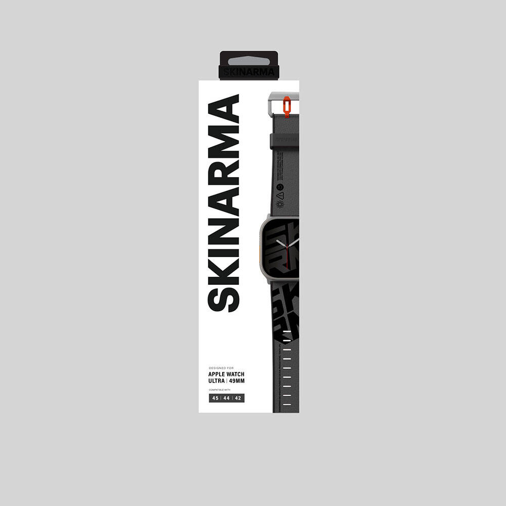 Apple Watch 7 45mm SkinArma Spunk Serisi PU Deri Kordon - 9