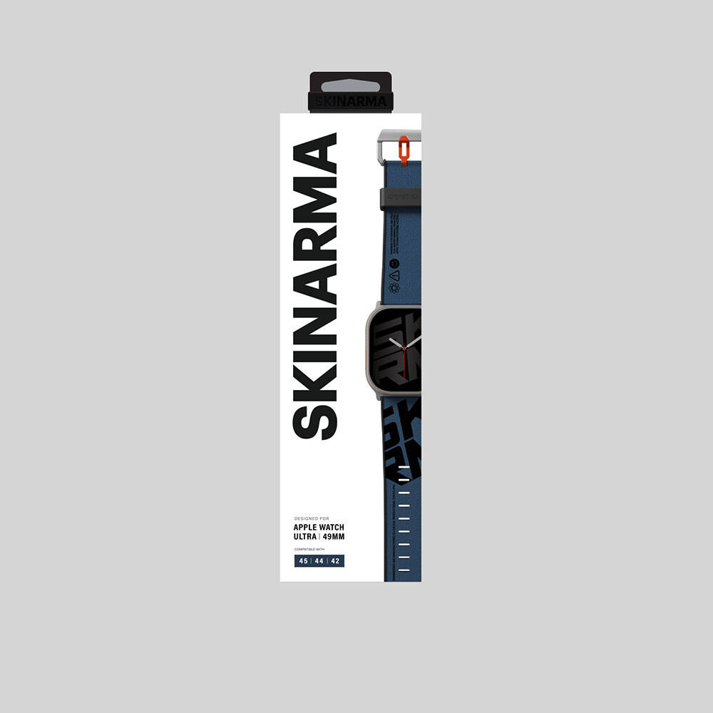 Apple Watch 7 45mm SkinArma Spunk Serisi PU Deri Kordon - 10