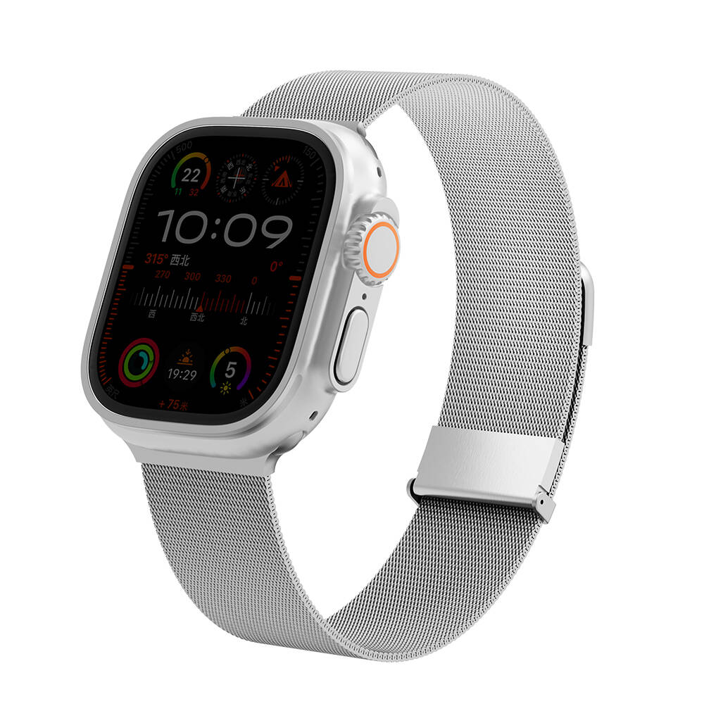 Apple Watch 7 45mm Wiwu MagFlex Secure Serisi Metal Kordon - 1