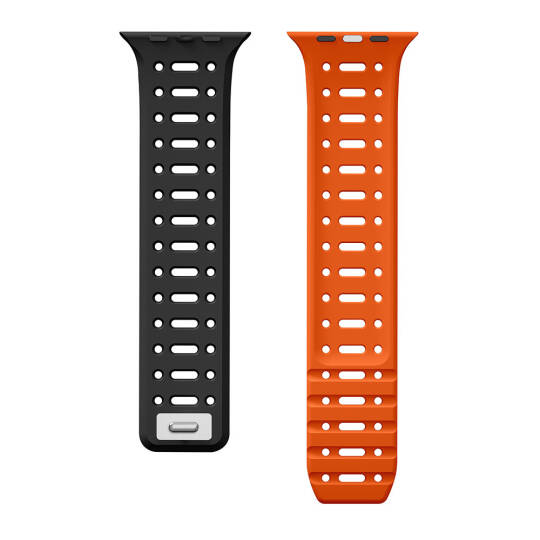 Apple Watch 7 45mm Zore KRD-124 Silikon Kordon Strap Kayış - 13