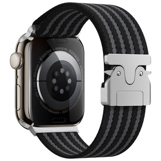 Apple Watch 7 45mm Zore KRD-133 Naylon Kumaş Hasır Örgülü Kordon - 6