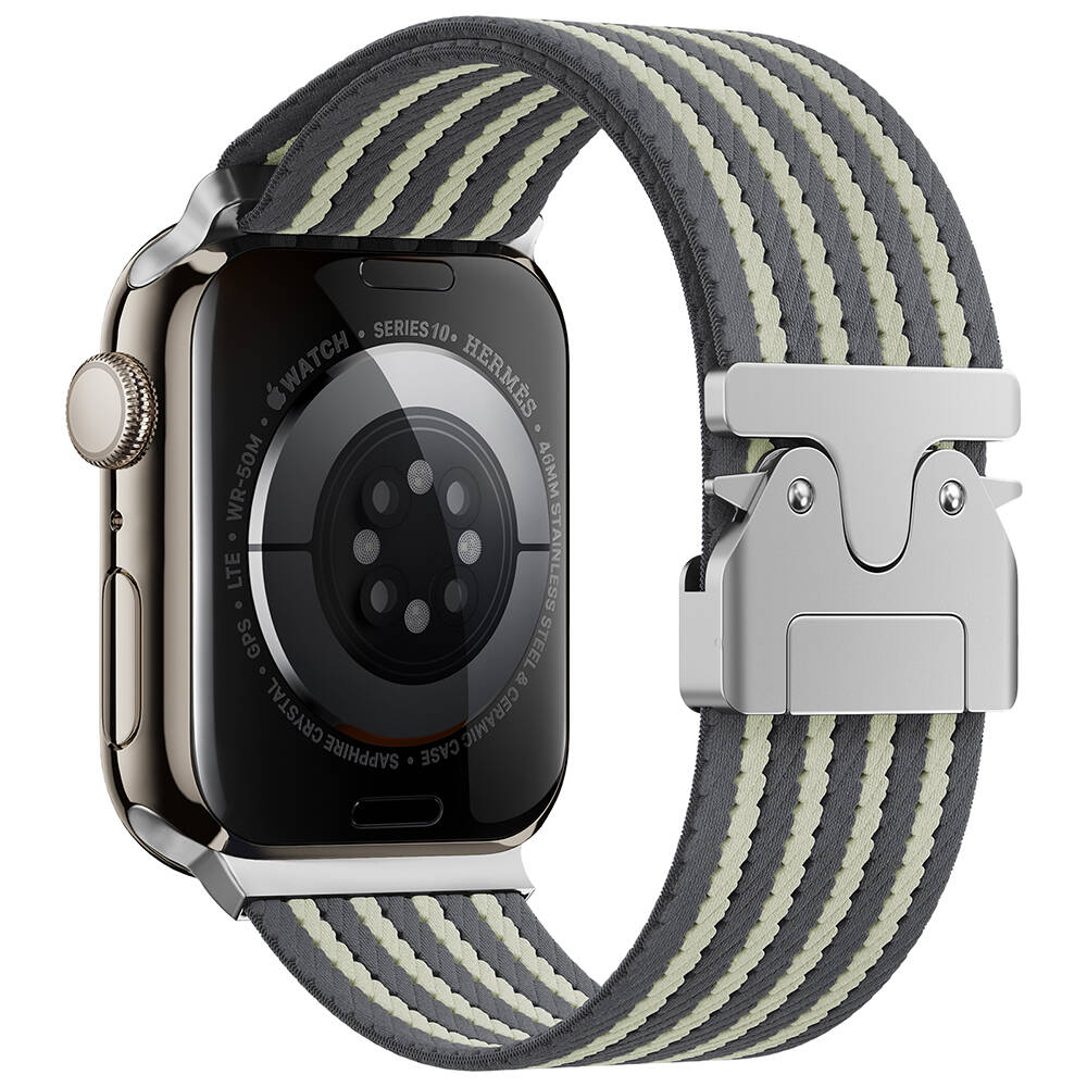 Apple Watch 7 45mm Zore KRD-133 Naylon Kumaş Hasır Örgülü Kordon - 5