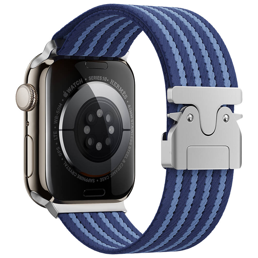 Apple Watch 7 45mm Zore KRD-133 Naylon Kumaş Hasır Örgülü Kordon - 2