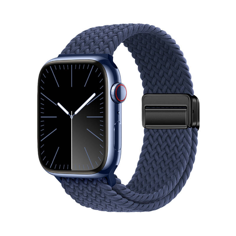 Apple Watch 7 45mm Zore KRD-134 Örgü Tasarımlı Hasır Kordon Strap Kayış - 7