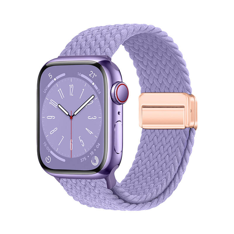 Apple Watch 7 45mm Zore KRD-134 Örgü Tasarımlı Hasır Kordon Strap Kayış - 3