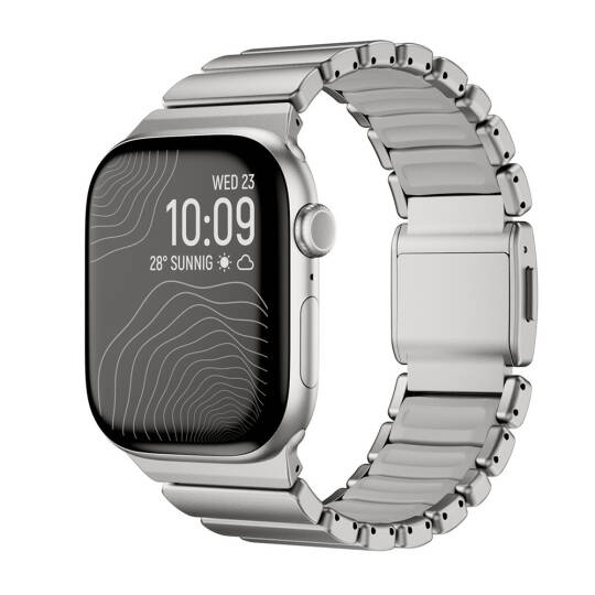 Apple Watch 7 45mm Zore KRD-151 Metal Silikon Kordon - 8