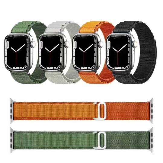 Apple Watch 7 45mm Zore KRD-74 Hasır Kordon - 13