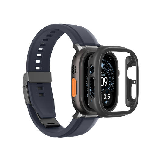 Apple Watch Ultra 49mm Amazingthing Radix Minimal FullGuard Sert PC Kasa ve Ekran Koruyucu - 5