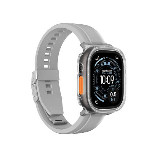 Apple Watch Ultra 49mm Amazingthing Radix Minimal FullGuard Sert PC Kasa ve Ekran Koruyucu - 9