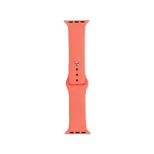 Apple Watch Ultra 49mm Band Serisi Klasik Kordon Silikon Strap Kayış Apricot Orange
