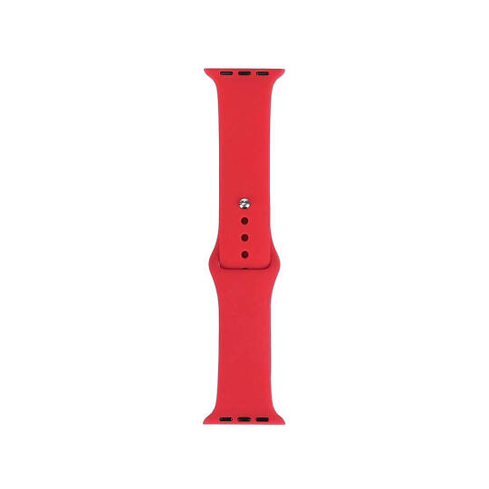 Apple Watch Ultra 49mm Band Serisi Klasik Kordon Silikon Strap Kayış Scarlet