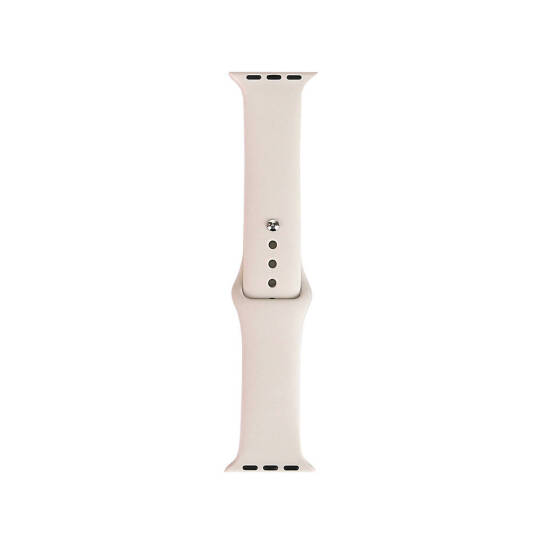 Apple Watch Ultra 49mm Band Serisi Klasik Kordon Silikon Strap Kayış Starlight