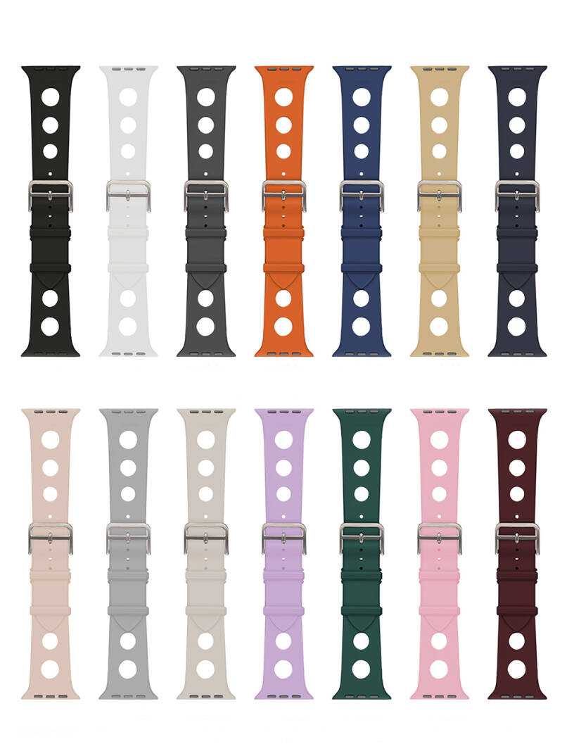 Apple Watch Ultra 49mm Delikli Tasarım Zore KRD-147 Silikon Kordon - 16