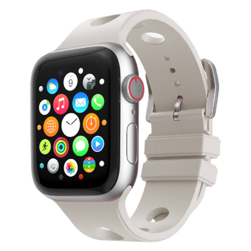 Apple Watch Ultra 49mm Delikli Tasarım Zore KRD-147 Silikon Kordon - 13