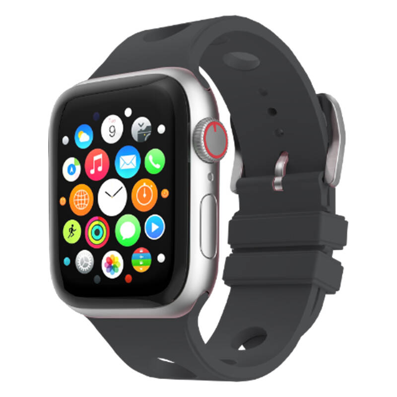 Apple Watch Ultra 49mm Delikli Tasarım Zore KRD-147 Silikon Kordon - 6