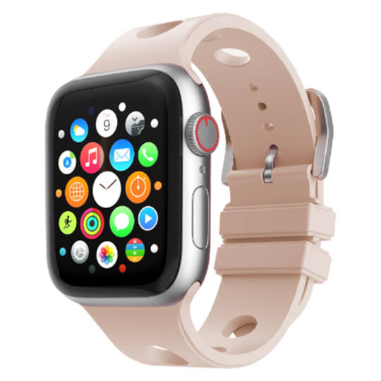 Apple Watch Ultra 49mm Delikli Tasarım Zore KRD-147 Silikon Kordon - 4