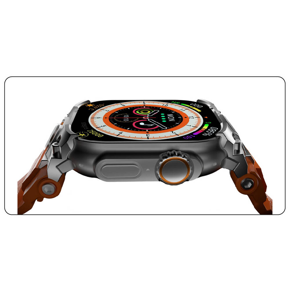 Apple Watch Ultra 49mm Mohseven iWatch Armor Silikon Kordon - 14