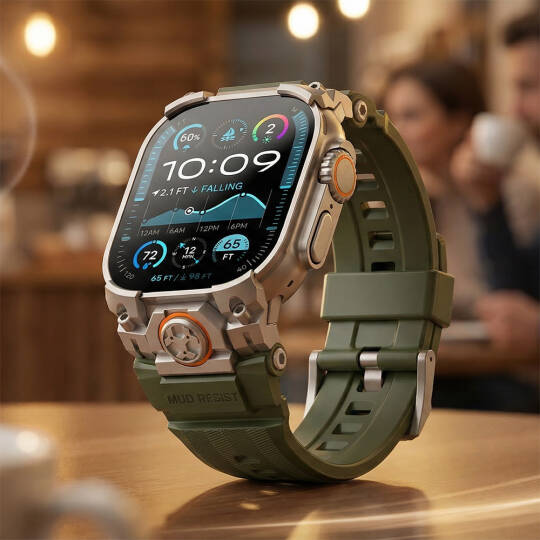 Apple Watch Ultra 49mm Mohseven iWatch Armor Silikon Kordon - 21