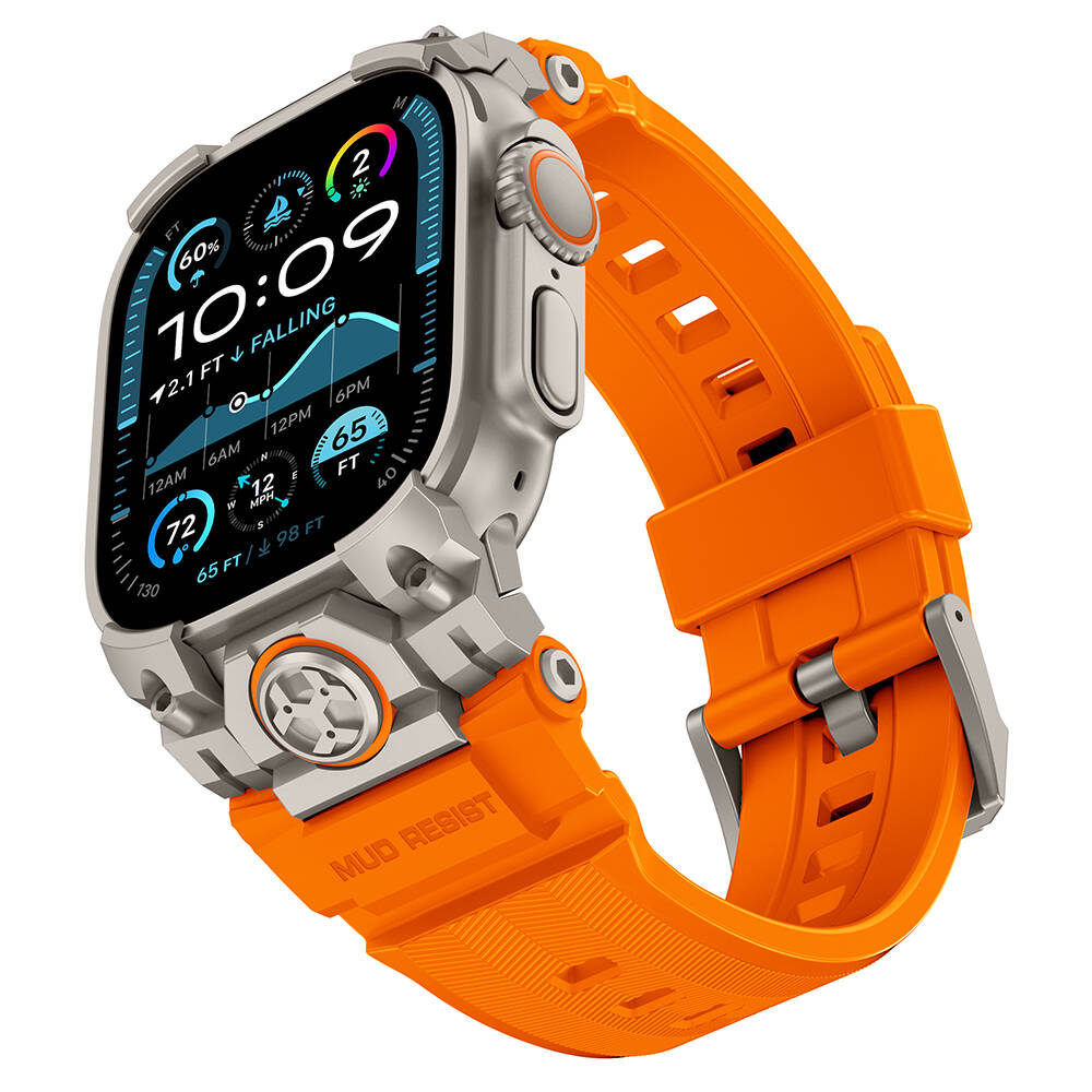 Apple Watch Ultra 49mm Mohseven iWatch Armor Silikon Kordon - 8